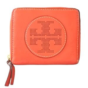 Tory Burch Spiced Orange Compact Zipper Wallet | Crossbody |